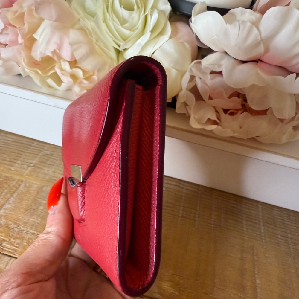 Celine Red Leather Women's Wallet - Picture 3 of 9